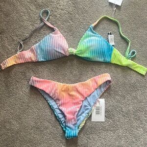 Dippin Daisys Tie Dye Bikini Set